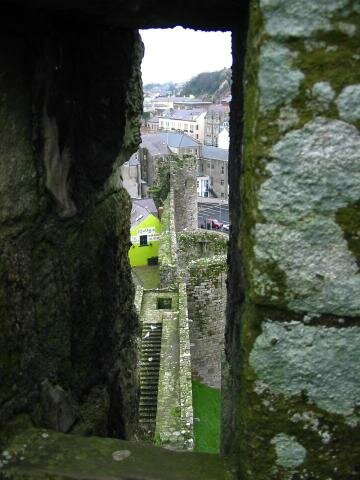 Looking out from Caenarfon Castle